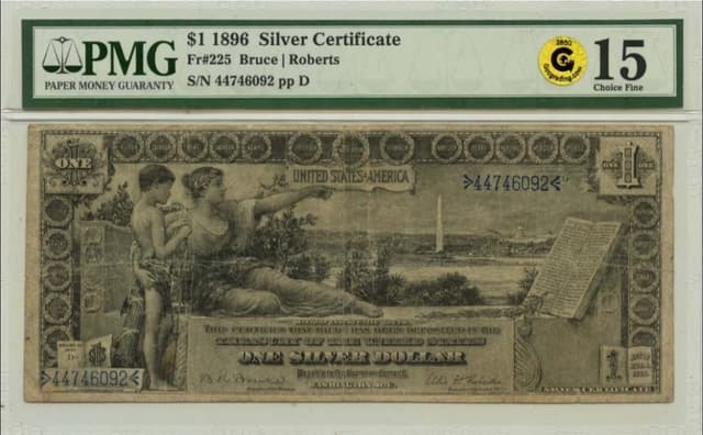 $1 1896 Silver Certificate