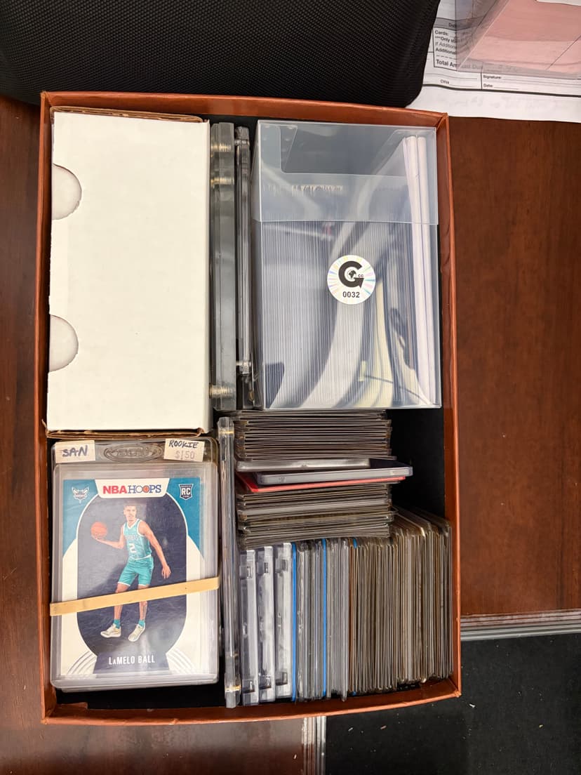 Organized and graded cards