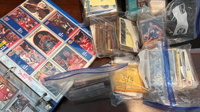 Unsorted card collection
